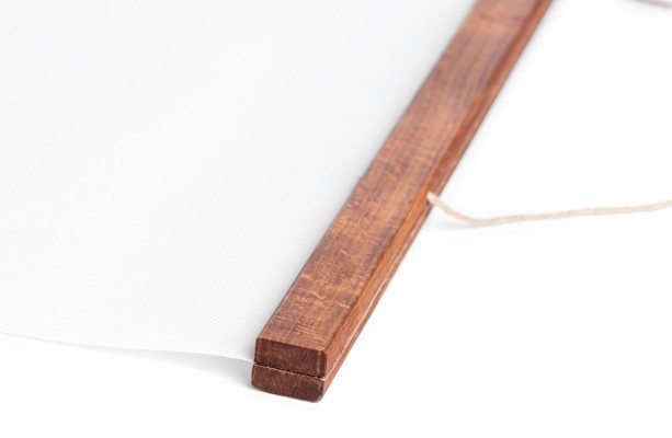 Banner decorativo con barre di legno Banner decorativo con barre di legno